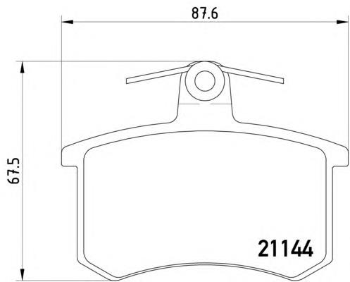 9939503 Fiat/Alfa/Lancia Sapatas do freio traseiras de disco