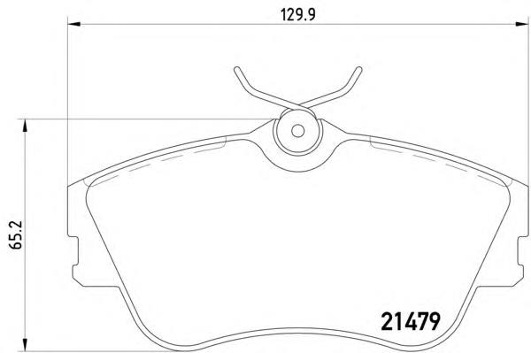 Sapatas do freio dianteiras de disco HELLA 8DB355018071 preço, a partir de 34,92 USD