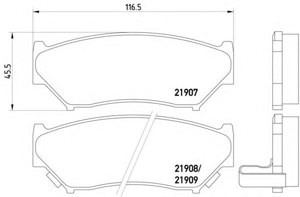Compre 5520084A00000 Suzuki Sapatas do freio dianteiras de disco