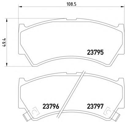 5581064G01 Suzuki Sapatas do freio dianteiras de disco