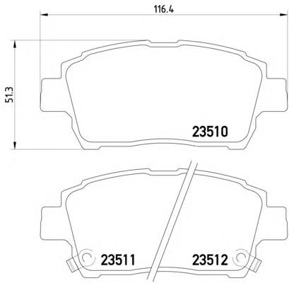Compre 0446552060 Toyota Sapatas do freio dianteiras de disco