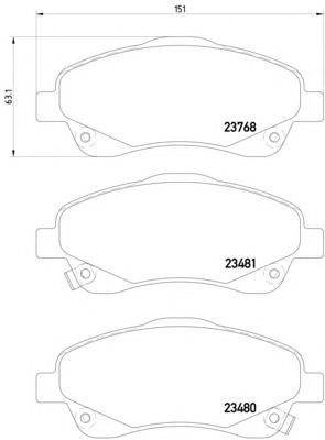 0446505221 Toyota Sapatas do freio dianteiras de disco