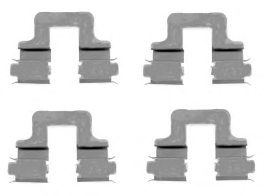 Kit de molas de fixação de sapatas de disco traseiras VAG 1K0615231 preço, a partir de 6,75 USD