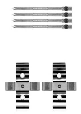 Kit de molas de fixação de sapatas de disco dianteiras Renault (RVI) 411203690R preço, a partir de 16,35 USD