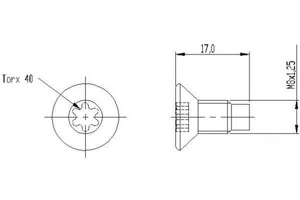 4020900QAB Nissan/Infiniti Parafuso do freio de suporte