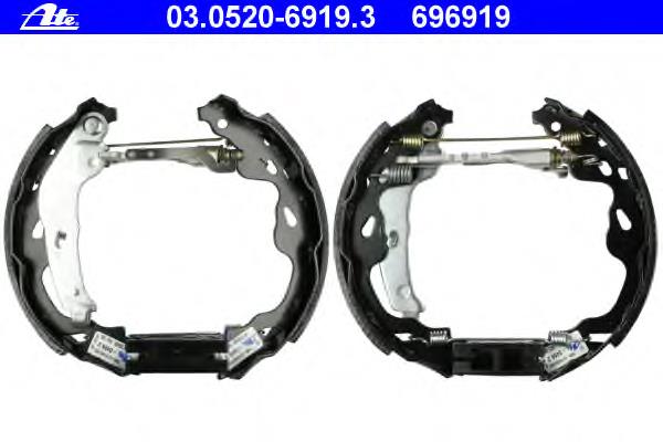1611451780 Peugeot/Citroen Sapatas do freio traseiras de tambor