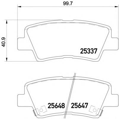 58302K4A10 Hyundai/Kia Sapatas do freio traseiras de disco