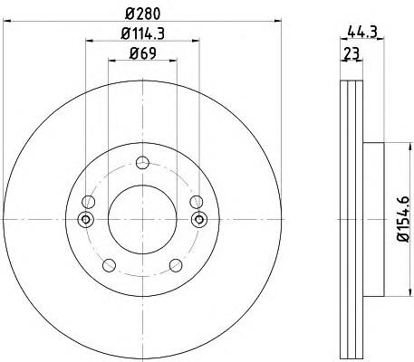 Compre BDS1394 Jurid/Bendix Disco do freio dianteiro