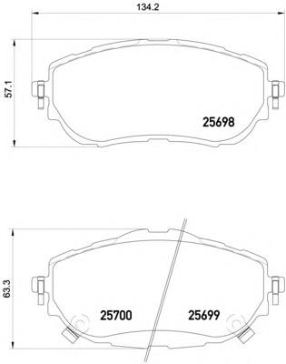 Sapatas do freio dianteiras de disco Febest 0101NDE180F preço, a partir de 32,47 USD