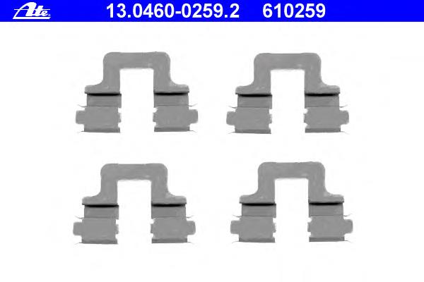 Compre 1K0615231 VAG Kit de molas de fixação de sapatas de disco traseiras