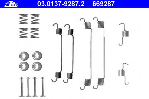 Kit de montagem das sapatas traseiras de tambor 182546 Febi