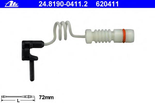 Sensor traseiro de desgaste das sapatas do freio 881987 Triclo