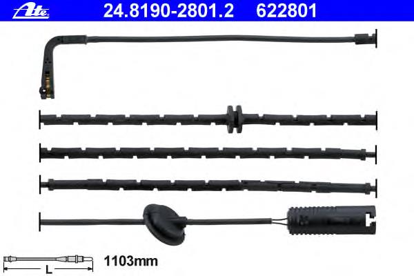 Sensor dianteiro de desgaste das sapatas do freio Road House 001031
