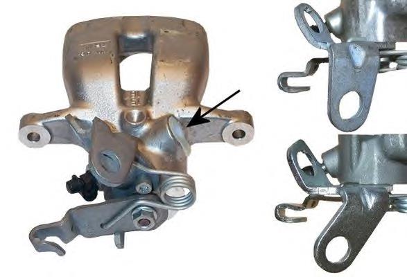 Compre 0000254033 Peugeot/Citroen Suporte do freio traseiro esquerdo