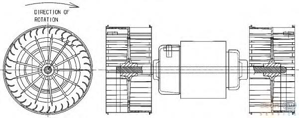 87400 Nissens Motor de ventilador de forno (de aquecedor de salão)