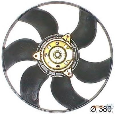 606223W1 Polcar Ventilador elétrico de esfriamento montado (motor + roda de aletas)