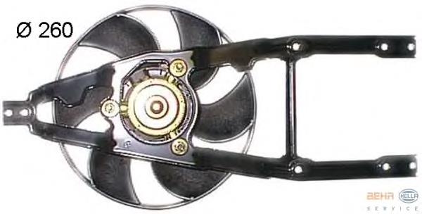 Ventilador elétrico de esfriamento montado (motor + roda de aletas) Nissens 85134 preço, a partir de 68,10 USD