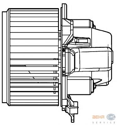 71736003 Fiat/Alfa/Lancia Motor de ventilador de forno (de aquecedor de salão)