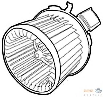 6441T8 Peugeot/Citroen Motor de ventilador de forno (de aquecedor de salão)