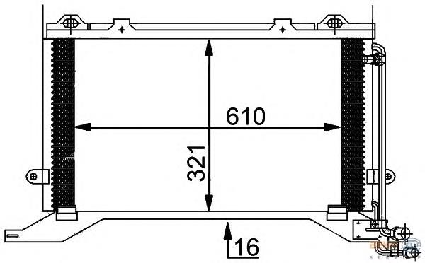 Compre 2108300470 Mercedes Radiador de aparelho de ar condicionado