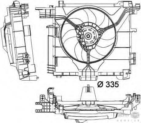 Difusor do radiador de esfriamento, montado com motor e roda de aletas Mercedes A0002009323 preço, a partir de 125,08 USD