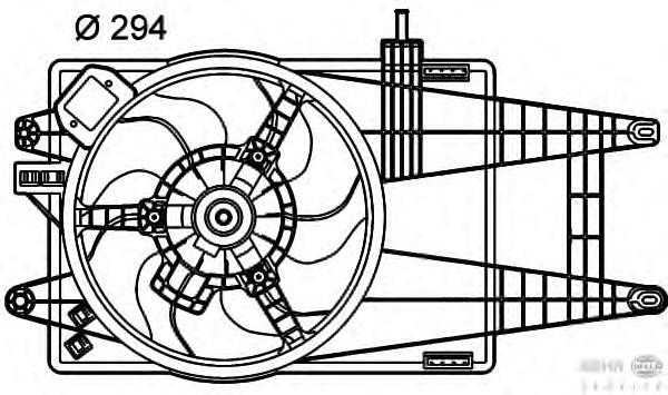 Compre LE550 Beru Difusor do radiador de esfriamento, montado com motor e roda de aletas
