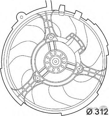 Ventilador elétrico de esfriamento montado (motor + roda de aletas) Fiat/Alfa/Lancia 46723518 preço, a partir de 68,10 USD