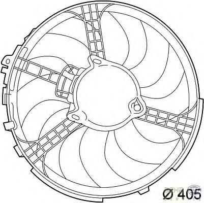 Compre 0046723520 Fiat/Alfa/Lancia Ventilador elétrico de esfriamento montado (motor + roda de aletas)