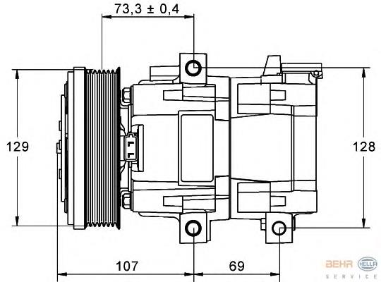 Compressor de aparelho de ar condicionado Ford YC1H19D629AB preço, a partir de 124,29 USD