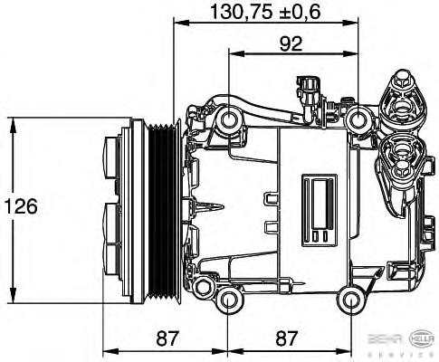 1744998 Ford Compressor de aparelho de ar condicionado