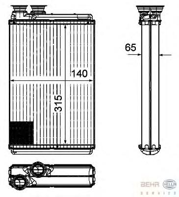 Radiador de forno (de aquecedor) Mahle Original AH195000P preço, a partir de 61,94 USD