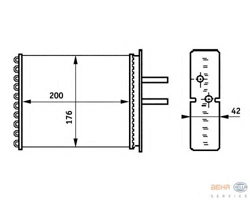 Radiador de forno (de aquecedor) VALEO 812081 preço, a partir de 27,40 USD