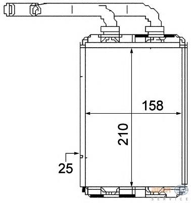 Radiador de forno (de aquecedor) VALEO 812154 preço, a partir de 19,71 USD