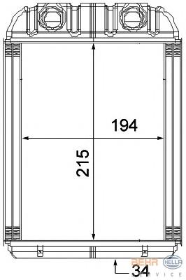 52495273 VAG Radiador de forno (de aquecedor)
