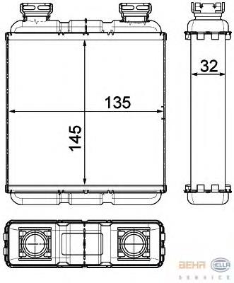 A4518350101 Mercedes Radiador de forno (de aquecedor)