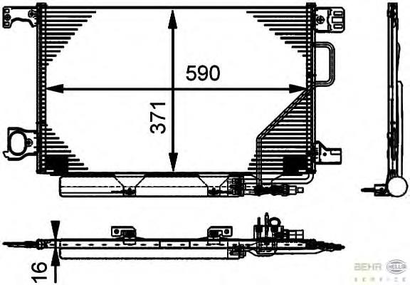 A2035000854 Mercedes Radiador de aparelho de ar condicionado