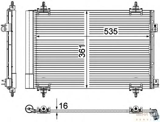 Radiador de aparelho de ar condicionado Peugeot/Citroen 1610161980 preço, a partir de 55,87 USD