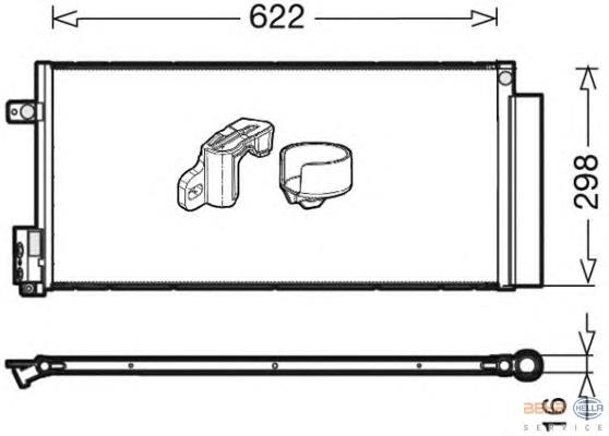 95514601 Opel Radiador de aparelho de ar condicionado