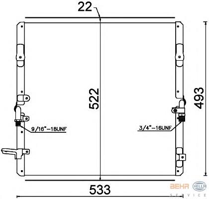 8846160052 Toyota Radiador de aparelho de ar condicionado