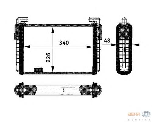 Radiador de forno (de aquecedor) para Renault Trucks MAGNUM 