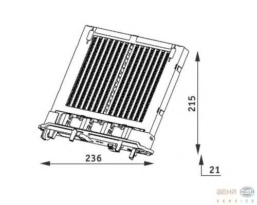2118300861 Mercedes Aquecedor elétrico de ar do sistema de calefacção de salão