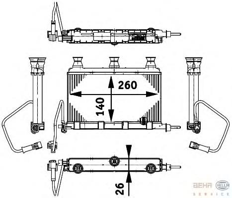 811537 VALEO Radiador de forno (de aquecedor)