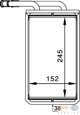 Compre 1113755 Ford Radiador de forno (de aquecedor)