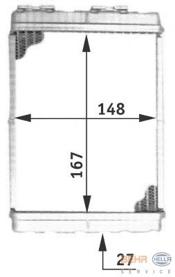 Radiador de forno (de aquecedor) 52230 NRF