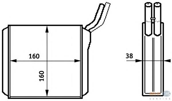 Compre 91151482 Opel Radiador de forno (de aquecedor)