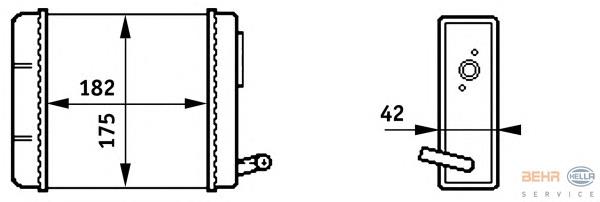 Radiador de forno (de aquecedor) 54282 NRF