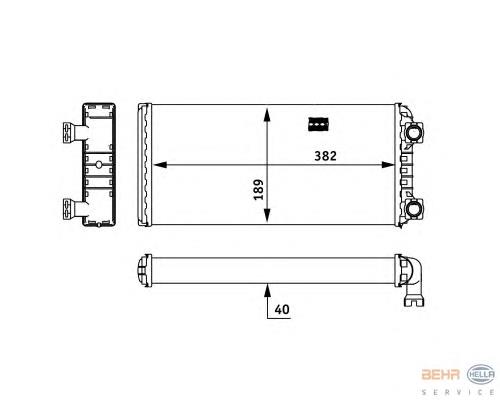 Radiador de forno (de aquecedor) 85104947 Volvo
