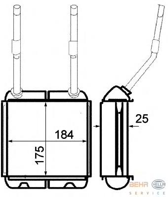Compre 1806115 Opel Radiador de forno (de aquecedor)