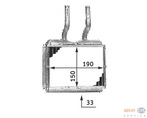 Radiador de forno (de aquecedor) Opel 97178232 preço, a partir de 30,60 USD