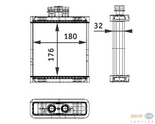 AC519990 Maxgear Radiador de forno (de aquecedor)